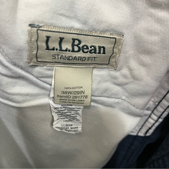 L.L.Bean Navy Straight Leg Corduroy Pants - Picture 8 of 9
